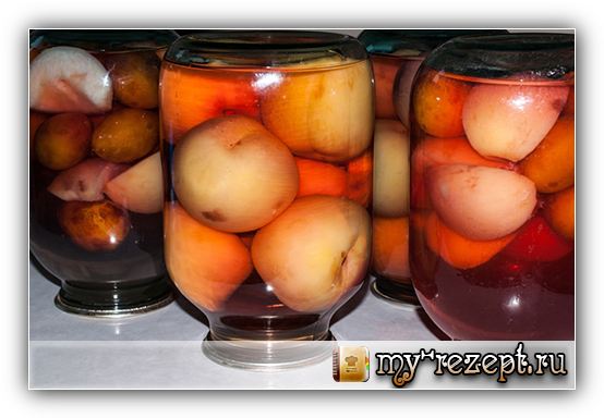 Рецепт компота из персиков на зиму!