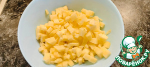 Манная каша с яблоком Манная каша с яблоком
