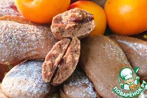 Шоколадное печенье с джемом Шоколадное печенье с джемом