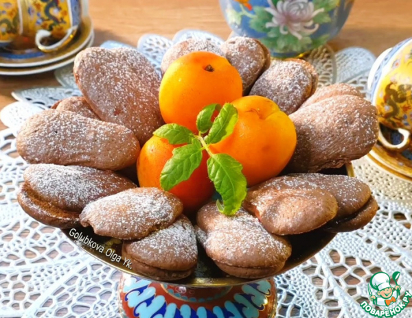 Шоколадное печенье с джемом Шоколадное печенье с джемом