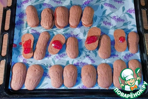 Шоколадное печенье с джемом Шоколадное печенье с джемом