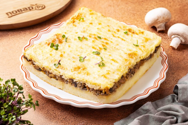 Запеканка с шампиньонами